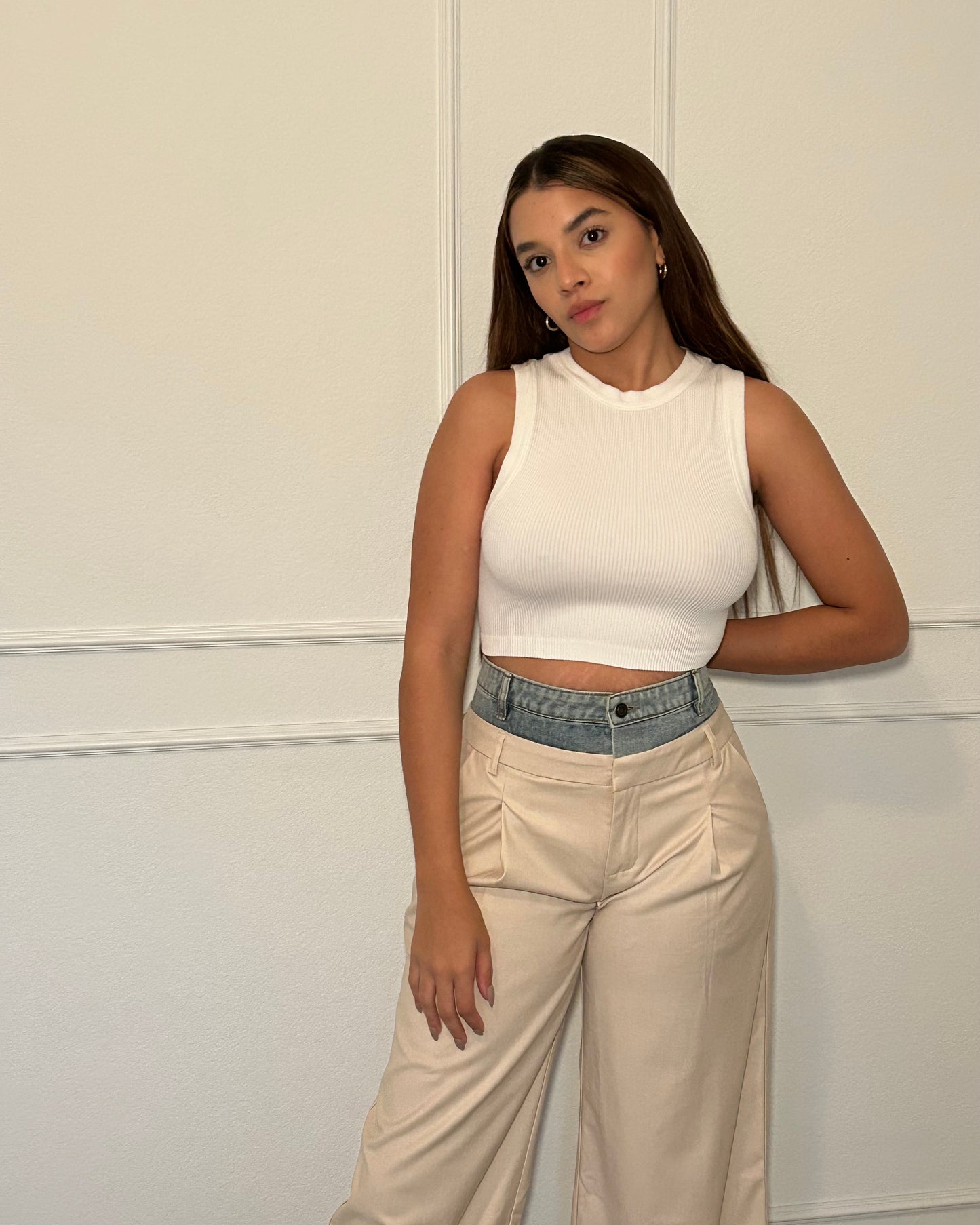 Bicolor Denim Jeans