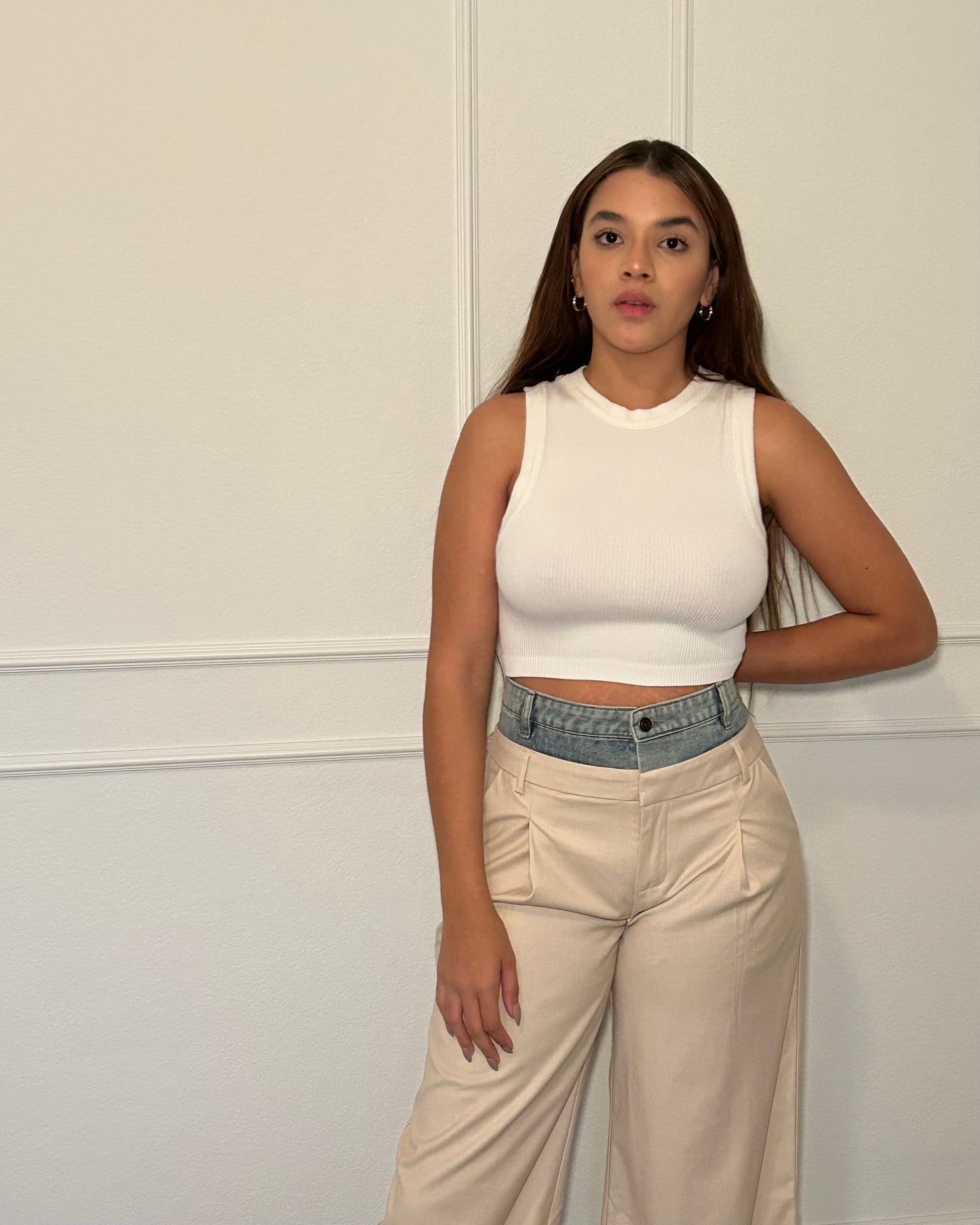 Bicolor Denim Jeans